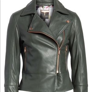 ted baker minimal leather jacket